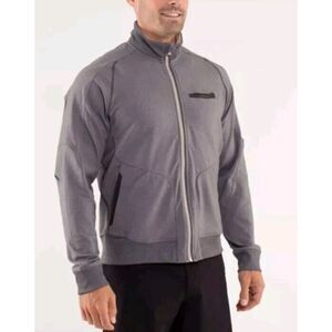 Lululemon Athletica Men’s Gray Athletic Jacket Full Zip Long‎ Sleeves Size Small